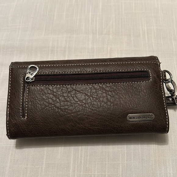 Montana West Sugar Skull Wallet/Wristlet - Picture 3 of 9